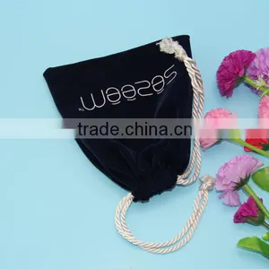 High Quality Fancy Velvet Cremation Urn Bag Pouches With Very Strong Ropes thumbnail-2