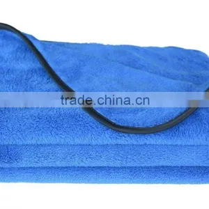 China Supply Custom 16x24inch 380 Gsm Plush Ultra Thick Microfiber Cloth for Car thumbnail-3