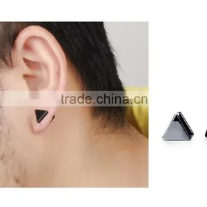 2016 Fashion Item Special Triangle Shape Stainless Steel Earrings thumbnail-4
