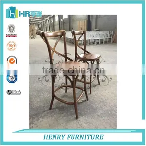 Beech Wood Cross Back Vineyard Chair For Dining Chair thumbnail-3