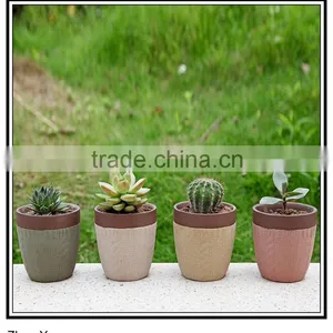Plant Pot of Ceramic Pot Red Porcelain thumbnail-1