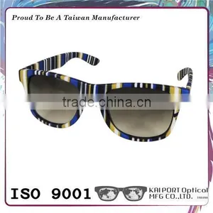 Classic Stripes Pattern Rubber Top Coat pc Graduated Sunglasses Available thumbnail-5