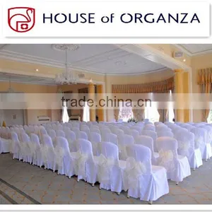 White Wedding Spandex Chair Cover thumbnail-1