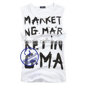 China Manufacturer Quality Custom Printed Hot Sale Mens Tank Top thumbnail-5