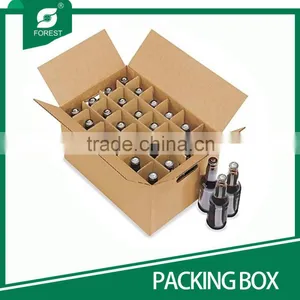 GLASS BOTTLE CARRIER BOX WITH SEPARATIONS Quality Choice thumbnail-1