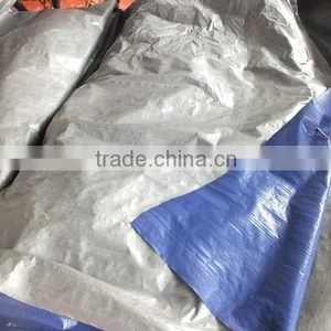 Tarpaulin 3x3 Polypropylene Sliver/blue Colour Triangle Plastic Rope Waterproof Outdoor Cover Manufacture Directly Hot Sell thumbnail-6