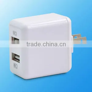 Dual USB Power Adapter AC Home Wall Charger US Plug For IPhone for Samsung thumbnail-2