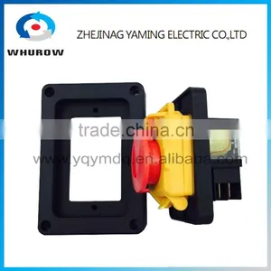 Ignition Momentary Press Push Button Switch YCZ4-B Emergency Stop 4 Pin IP55 Protective Cover On Off Red Sign Can be Separated thumbnail-1