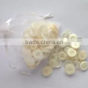 Assorted Sizes White Buttons for DIY,gift Craft, Gift Promotion and Kids Handicraft Making thumbnail-2