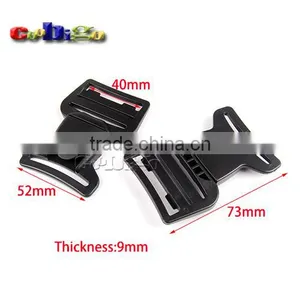 1-1/2"(40mm) Webbing Center Release Buckle Plastic for Hiking Camping Bags #FLC405-40B thumbnail-1