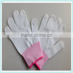 Electronic Products Industry Used 13 Gauge Knitted White Nylon Gloves 4131 thumbnail-1