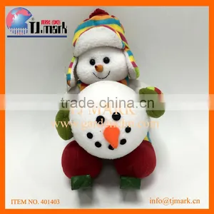 Funny Stuffed Christmas Gift Christmas Santa & Snowman Doll Wholesale thumbnail-1