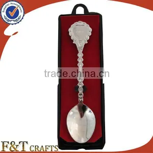 Wholesales Iron Bank Plating Nickle Long Handle Spoon for Sales thumbnail-4