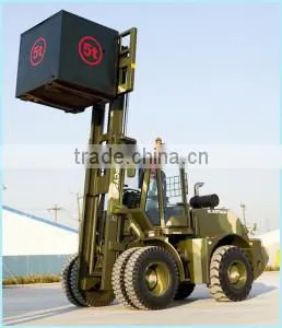 5ton Truck Forklift, Full Hydraulic Forklift, CE and 4WD Forklift Truck thumbnail-2