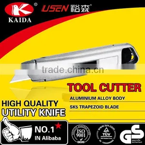 3pcs Blades Utility Knife Trapezoid Blade Zinc Alloy Fixed Blade OEM Utility Cutter thumbnail-2