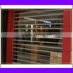 Modern Commercial Cyrstal Stainless Steel Door Design thumbnail-1