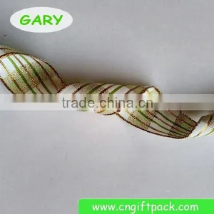 1" Plaid Decorative Wire Edge Ribbon thumbnail-3