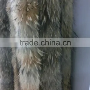 Raccoon Dog Fur For Hood / Raccoon Fur Trimming Strips thumbnail-4