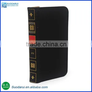 OEM Vintage Book Wallet Flip Leather Case Pouch for Iphone SE thumbnail-2