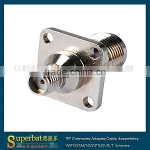 SMA-TNC Adapter Flange Mount Adapter SMA Female to TNC Female Adapter Straight thumbnail-1