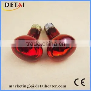 No Harmful E27 Reddish Light 220V Quartz Infrared Heater Bulb thumbnail-3