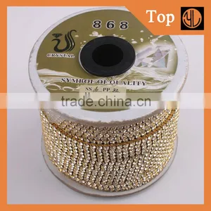 2016 Fashion Jeweled Ornaments Rhinestone Cup Chain for Shoes thumbnail-2