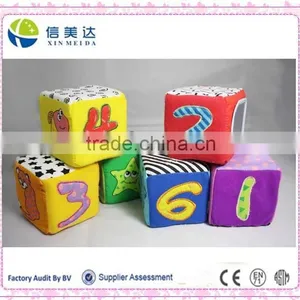 Plush Cube Pillow Stuffed Cube Pillow With the Number Educational thumbnail-1