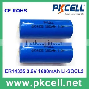 3.6V Lithium ER14335 Li-SOCL2 Battery 1600mAh thumbnail-2