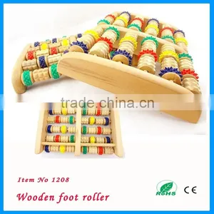 New Color Wood Shiatsu Foot Roller Massager Quality Choice thumbnail-1