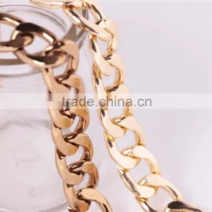 Handbag Hardware Accessories Metal Oval Chain,Decorative Bag Parts Metal Chain,Detachable Handbag Metal Chain thumbnail-2