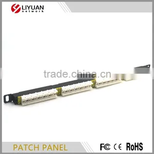 LY-PP6A-08 24 Port Cat6a Cat6 Cat5e Patch Panel Gigabit RJ45 LAN Ethernet/ Network Rack Mounted 0.5U Krone&110 Daul IDC thumbnail-3