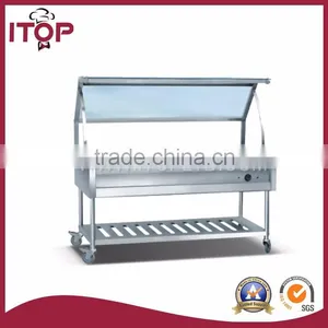 Bain Marie Trolley With Glass Top thumbnail-1