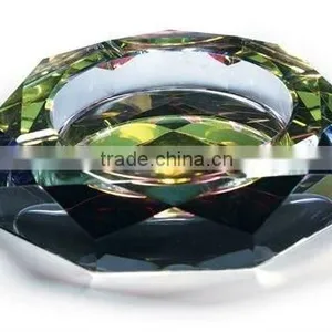 Nice 8 Corner Crystal Smoking Set With Engraved Logo Color for Bar Decorations (R-1026 thumbnail-1