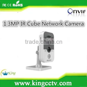 1.3MP IR Cube Network Camera HD720p Hikvision Camera DS-2CD2412F-I thumbnail-1