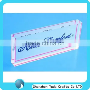 Unique Desktop Engraved Acrylic Block for Logo Display Sign Display thumbnail-1