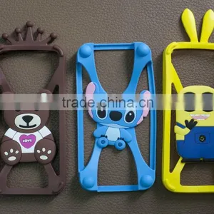 Various Colors Rabbit Ears Phone Case Univeral Silicon Protecting Frame thumbnail-6