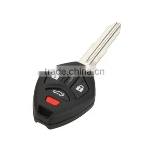 4 Button Car Remote Replacement Key Shell Blank Case Uncut thumbnail-4