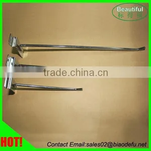 Metal Chrome Slatwall Hook thumbnail-2