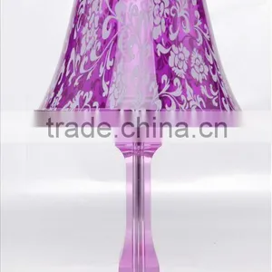 Modern Purple Crystal Table Lamp thumbnail-1