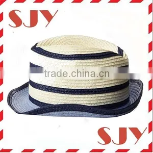 Wholesale Flodable Fedora Cheap Mens Straw Hats thumbnail-1