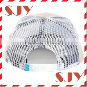 Flat Brim Custom 3D Embroidery Trucker Hats thumbnail-3