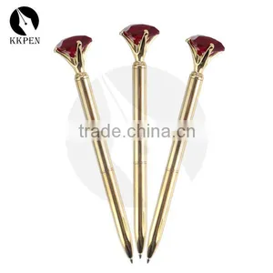 KKPEN Crystal Logo Metal Brass Roller Ball Pen thumbnail-1