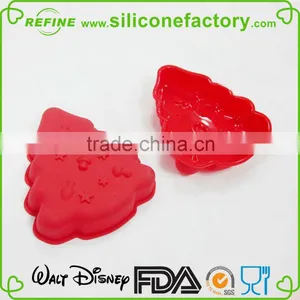 Heat Resistent Christmas Tree Shaped Silicone Mini Baking Mold thumbnail-4