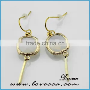 Mixed Faceted Crystal Glass Gem Stone Earrings Charm Long Drop Earring thumbnail-6