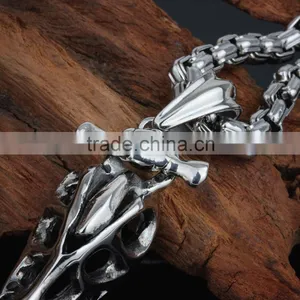 Latest Fashion Stainless Steel Casting Animal Bone Pendant thumbnail-4