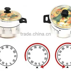 60 Minutes Plastic Mechanism Kitchen Timer thumbnail-1