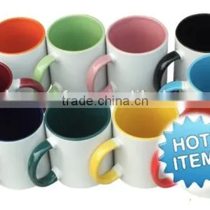 China Manufacturer Plain White 11oz Sublimation Two-tone Mugs thumbnail-1