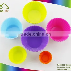 Bakeware Cake Tool Small Silicone Round Shape Muffin Cake Mold Mafen Cup Mold thumbnail-1
