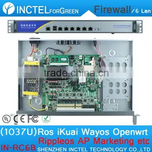 1037U Multi Gigabit Network Port Routing Enterprise-class Firewall Router With Intel PCI E 1000M 6 82574L thumbnail-1