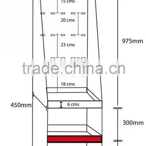 Paper Peg Display Stand, Corrugated Paper Peg Display Stand, Peg Display Stand thumbnail-1